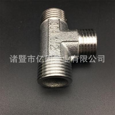 厂家供应 不锈钢三通接头 变径三通 4分6分1寸三外三内外外内三通图4