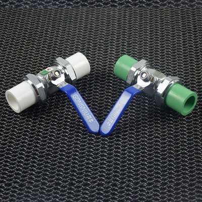 PPR双活节铜球阀 ppr精品阀门配件 水暖管件 高档家装工程铜阀门图3