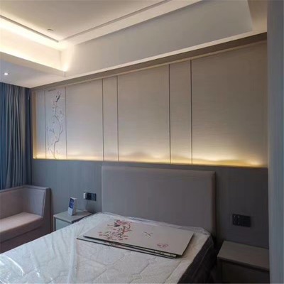 集成墙板400/600宽平缝V缝快装墙板 竹木纤维护墙板工厂批发图3