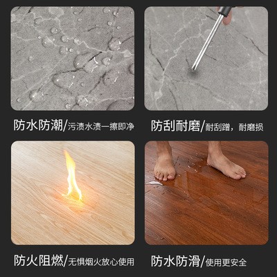 spc锁扣地板木纹地板pvc地板卡扣式石塑地板革翻新图2