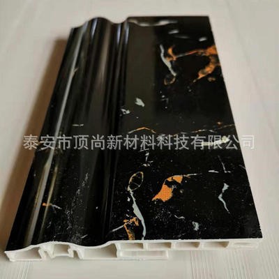石塑装饰踢脚线条 欧式仿大理石线条 pvc集成墙板门套线条图3