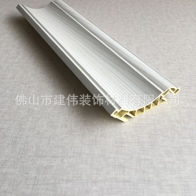 竹木纤维集成墙面快装护墙板100顶角线天花吊顶装饰线条 厂家图3