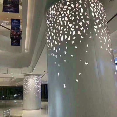 异形包墙弧形铝单板定制连廊双曲铝单板室外仿木纹包柱加工铝单板图3