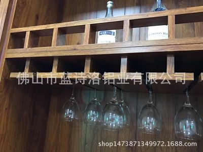 简约现代全铝酒柜壁挂式餐厅饭店墙上悬挂式红酒架置物架厂家直销图4
