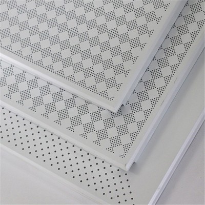 广东豪顶600X600 对角冲孔铝扣板 铝扣板天花 0.55MM厚工程板图4