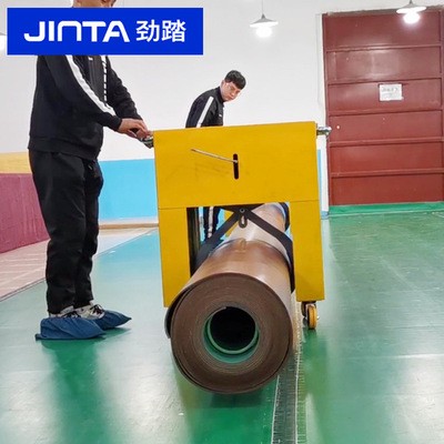 劲踏pvc运动地胶收卷专用移动车净重 46KG商场活动地胶收卷移动车图4