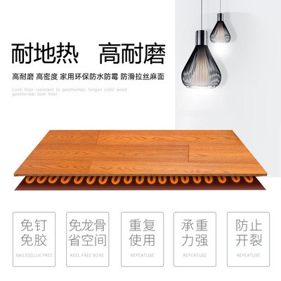 古安地板工厂直供E1级现代简约灰色系质保20年封蜡强化复合木地板图5