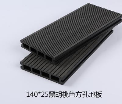 木塑地板140*25方孔方孔地板户外新型环保木塑材料PE木塑厂家批发图4