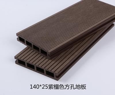 木塑地板140*25方孔方孔地板户外新型环保木塑材料PE木塑厂家批发图5