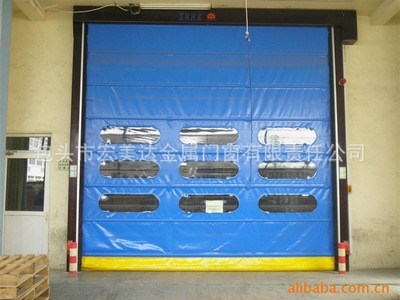 工业门厂家供应新型自动抗风快速门 精品遥控感应高速快速门图3