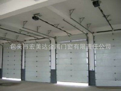 厂家供应 超宽超大复合车库门 超大车间工业门 欧式抗风工业门图2