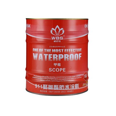 直销WBS威巴仕双组份25KG911聚氨酯防水涂料屋顶屋面建筑防水材料图4
