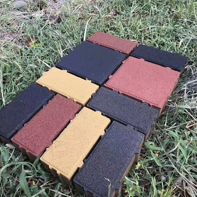 陶土砖 红色烧结陶土砖 黄色景观砖 灰色烧结砖 咖啡色彩色透水砖图3