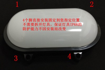 生产厂家供应塑料LED防潮灯 壁灯 户外灯图2
