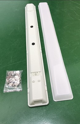 T8 1.2米阻燃PC灯罩双管三防灯透明罩/乳白罩图3