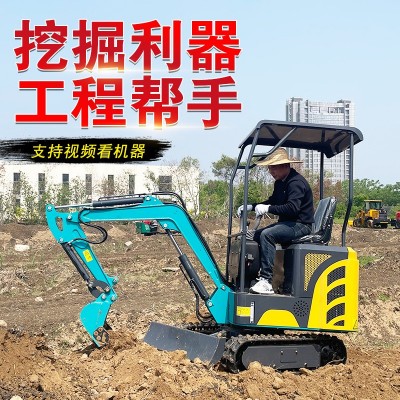 小型挖掘机农用家用挖土08果园微挖工程室内多功能10迷你一吨勾机图3