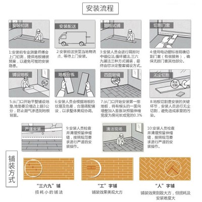 家用轻奢极简地暖地热锁扣地板 18mm纯实木室内环保锁扣地板厂家图4