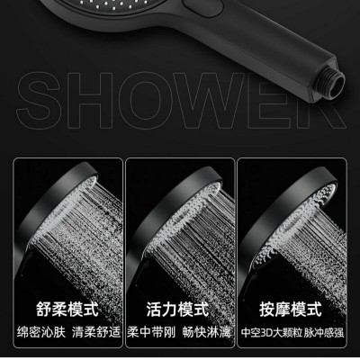 德国满天星手持花洒喷头雨淋顶喷脉冲按摩硅胶颗粒增压大流 量花洒图2