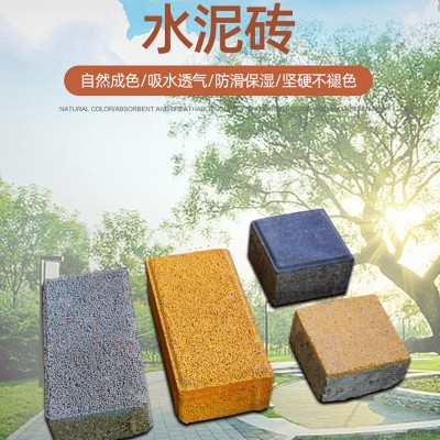 吸水铺地水泥砖广场停车场路面人行道防滑地垫石庭院阳台透水彩砖图2