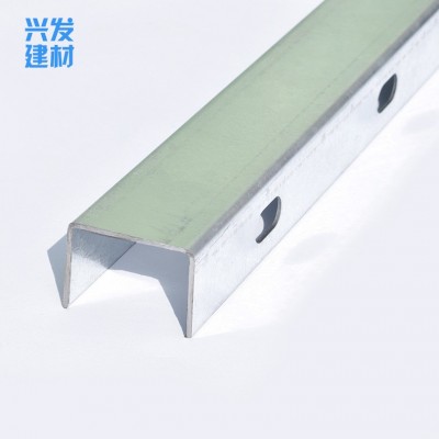 轻钢龙骨厂家供应黑槽万能龙骨型材方通滴水天花龙骨吊带隔墙龙骨图4