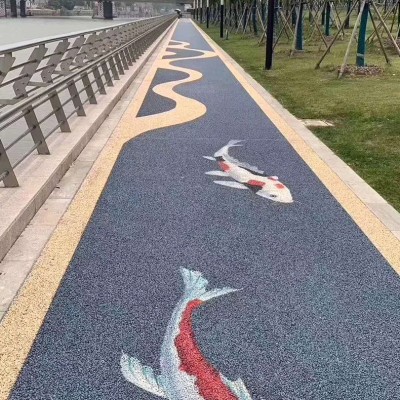 透水混凝土胶结料增强剂小区道路彩色透水混凝土密封处理剂图2