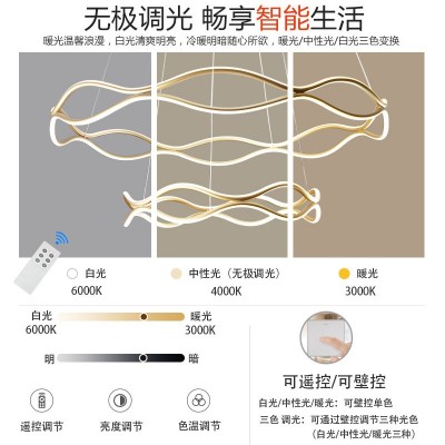客厅灯吊灯轻奢现代简约风异形灯具创意北欧个性家用卧室灯餐厅灯图4