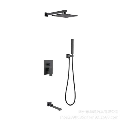 全铜暗装淋浴花洒套装家用浴室嵌入式顶喷头整套增压淋浴花洒批发图5