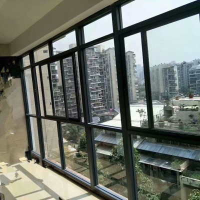 铝合金玻璃推拉窗 铝合金材质平开窗 铁艺庭院阳台推拉窗窗图3
