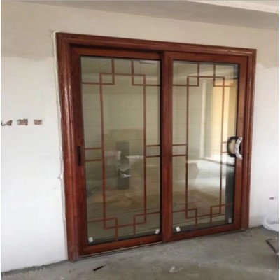 铝合金窄边推拉门 可批发铝合金铁艺庭院门 厨房卫生间推拉门图3