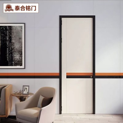PET无漆木门一门到顶简约室内门加高房间平开式隔音卧室门厂家图4