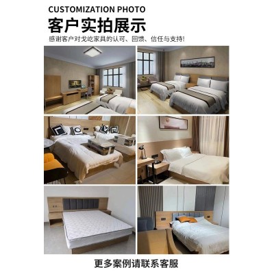 合肥迈亚家具宾馆快捷酒店家具单间标间公寓单双床出租房民宿全套图3
