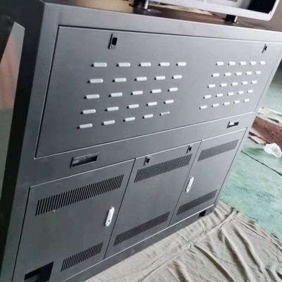不锈钢视频监控调度台 金属钢制指挥中心调度台 不锈钢电脑操作台图4