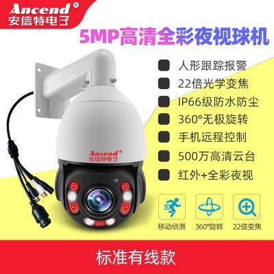 太阳能高清云台AI人形跟踪监控球机无线4G手机远程全彩夜视摄像头图3