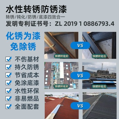 水性金属免除锈铁锈转化底漆液剂漆免打磨除锈剂漆带锈转化油漆剂图2