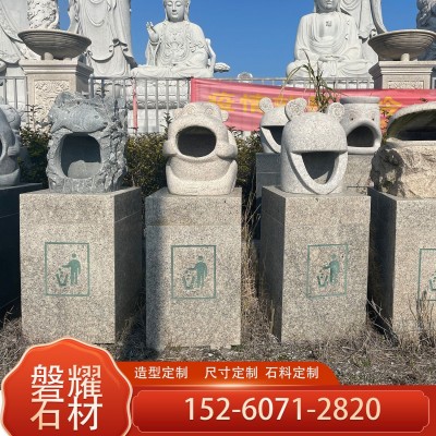 福建石雕 景观卡通垃圾桶公园户外园林绿化果皮箱 花岗岩动物雕塑图4