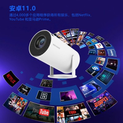 跨境迷你投影仪高清智能便携户外露营投影家用华为小米手机投影机图3