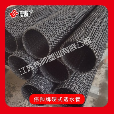 HDPE聚乙烯渗水疏水管曲纹网状透水管路基园林地下排水硬式透水管图2