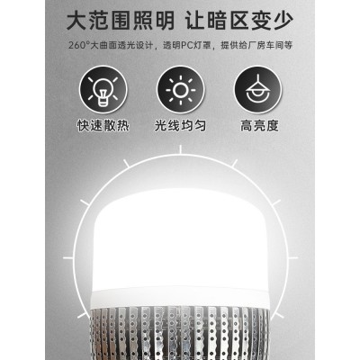 大功率led灯泡车间厂房仓库工业照明e27螺口工程高瓦数超亮大球泡图4