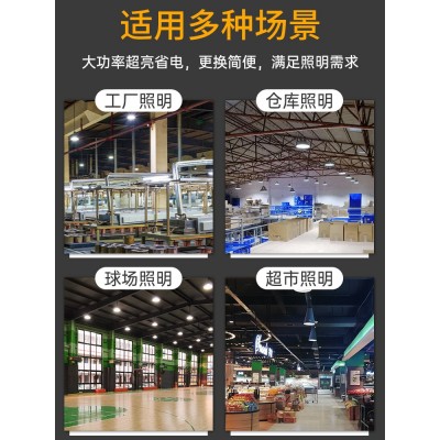 大功率led灯泡车间厂房仓库工业照明e27螺口工程高瓦数超亮大球泡图3