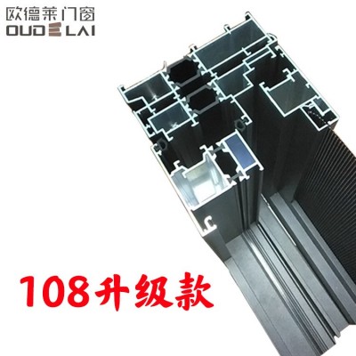 佛山门窗厂家直供108断桥铝门窗隔音隔热防盗铝合金平开门窗现货图4