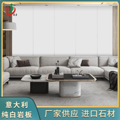 意大利进口纯白岩板 家装建材室内装修石材杭州厂家支持切割批发图2
