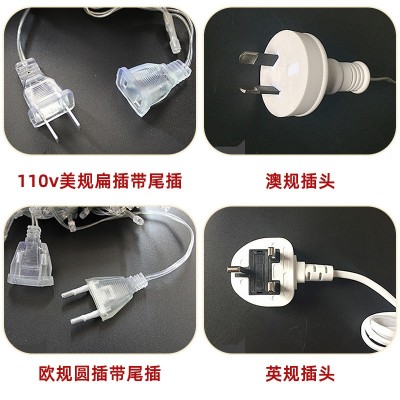LED户外满天星灯串街道亮化工程装饰瀑布冰条LED低压防水装饰灯串图3