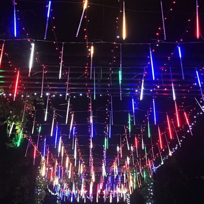 流星雨led灯太阳能七彩流星灯户外防水挂树装饰彩灯圣诞树灯 串灯图3