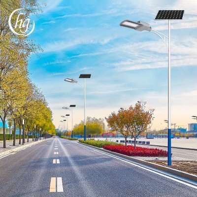 创富户外LED太阳能路灯 自动充电60w感应光源新农村6米太阳能灯图4