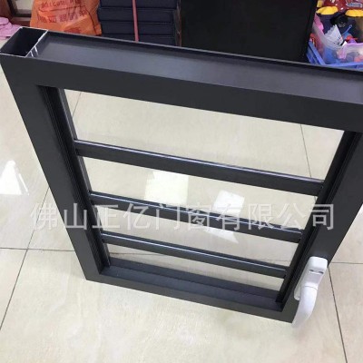 非洲澳洲出口铝合金百叶窗 防盗玻璃百叶窗 手摇活动百页窗 免打孔图3
