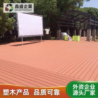 【厂家直销】优质室外塑木地板在线压花 宜可木 木塑地板图4