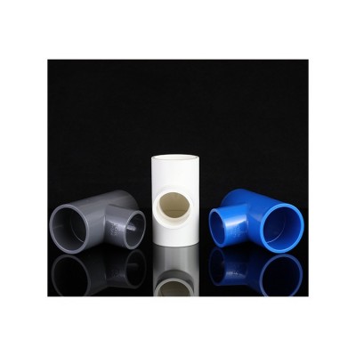 PVC给水三通 等径平面三通灌溉加厚塑料家具水管接头管件 配件批发图5