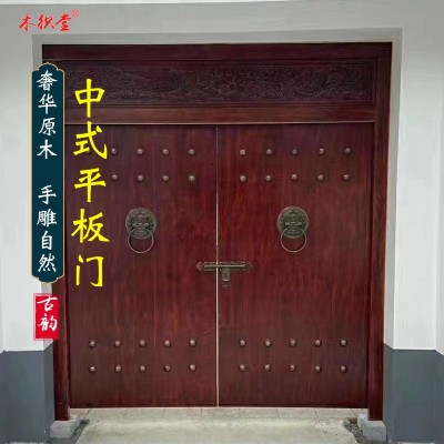 直销中式仿古门窗 东阳木雕复古门窗 寺庙宗祠民宿木制格栅门窗图4