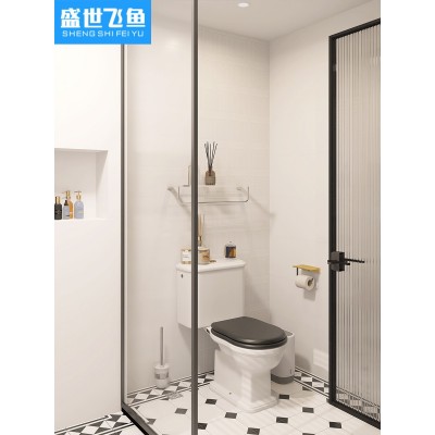 小花砖卫生间瓷砖300X300简约黑白阳台厨房复古艺术餐厅防滑地砖图3