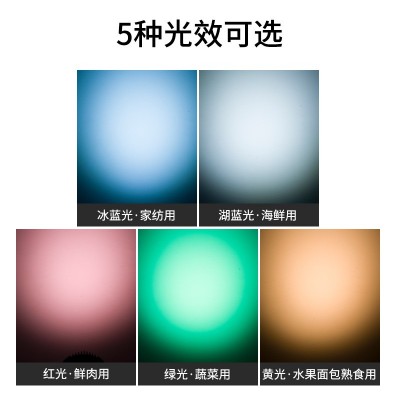 生鲜灯led水果店熟食专用灯蔬菜海鲜超市天花板灯彩光轨道射灯图3
